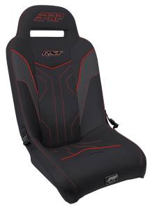 PRP Seats - PRP RST Rear Suspension Seat- Black/Red - A4108-237