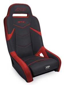 PRP Seats - PRP GT3 Rear Suspension Seat- Black/Red - A7308-237