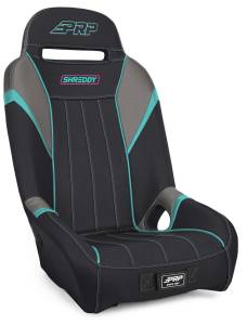 PRP Seats - PRP Shreddy GT/S.E. Suspension Seat - Black/Teal - SHRDYA5701-01