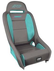 PRP Seats - PRP Shreddy Comp Elite Suspension Seat - Grey/Teal - SHRDYA8301-04