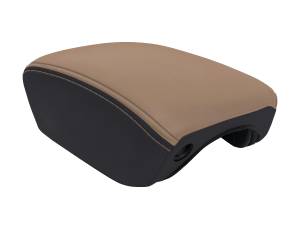 PRP Seats - PRP  2018+ Jeep Wrangler JL / Jeep Gladiator JT Center Console Cover - Black/Tan - B103-04