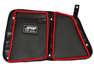 PRP Seats - PRP Polaris RZR Rear Door Bag with Knee Pad for Polaris RZR (Driver Side)- Red - E40-214