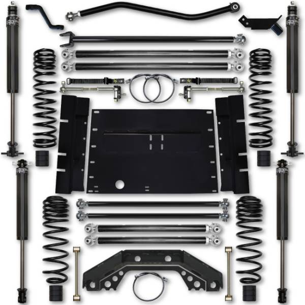 Rock Krawler - Rock Krawler TJ 3.5 Inch X Factor Stg 1 Long Arm Lift Kit w/ 2.25 RRD Shocks 03-06 Wrangler - Image 1