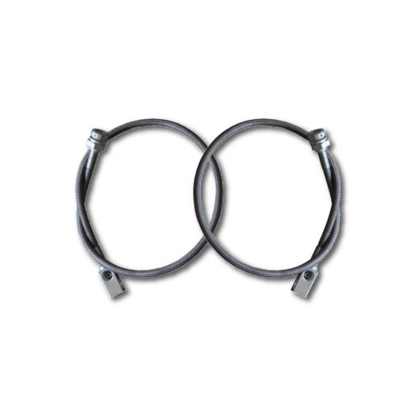 Rock Krawler - Rock Krawler TJ/LJ Front Stainless Steel Long Travel Brake Lines - Image 1