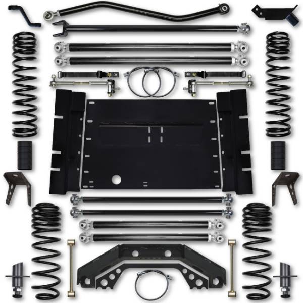 Rock Krawler - Rock Krawler LJ 4.5 Inch X Factor Long Arm 4 Inch Stretch Lift Kit 04-06 Wrangler Unlimited - Image 1