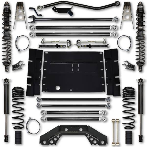 Rock Krawler - Rock Krawler LJ 4.5 Inch X Factor Long Arm Stg 1 Lift Kit w/ Coilover Shocks 04-06 Wrangler Unlimited - Image 1