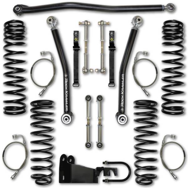 Rock Krawler - Rock Krawler JK 3.5 Inch Flex System Lift Kit 07-18 Wrangler 2 Dr - Image 1