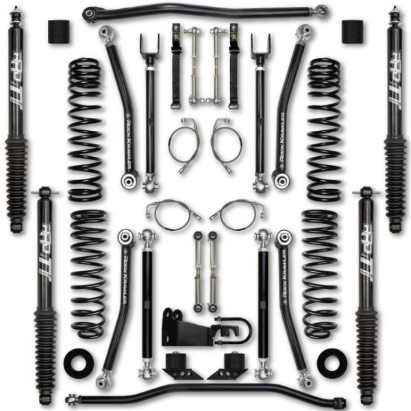 Rock Krawler - Rock Krawler JK 3.5 Inch X Factor Lift Kit w/ Twin Tube Shocks 07-18 Wrangler 2 Dr - Image 1