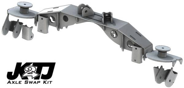 Artec Industries - Artec Industries JK2TJ Triangulated Swap Kit W/Truss 2.63 Inch / High Clearance - TJ4425 - Image 1