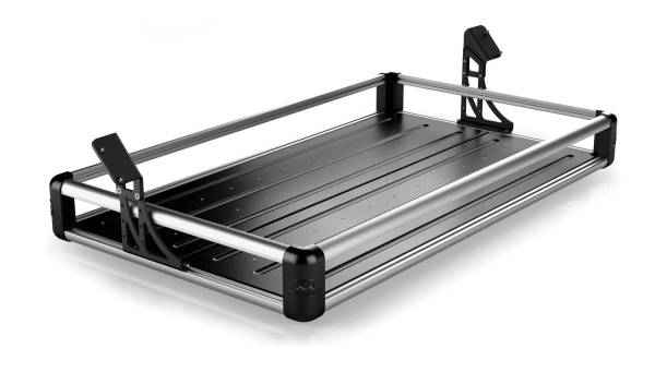 TeraFlex - JK4 Wasatch Rear Cargo Rack-Silver Rails - Image 1