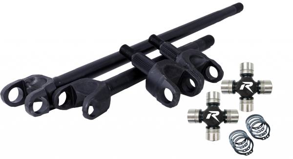 Revolution Gear and Axle - Revolution Gear and Axle Discovery Series JK Dana 30 4340 Chromoly Front Axle Kit Larger 1350 Style HD Chromoly U-Joints - DC-D30-JK-HD - Image 1