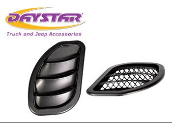 Daystar - Daystar 07-17 Jeep Wrangler JK Hood Side Vent Kit Right and Left Black Pair Daystar - KJ71048BK - Image 1