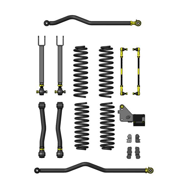 Clayton Off Road - Clayton Off Road Jeep Wrangler 2.5 Inch Entry Level Lift Kit 2007-2018 JK 2 Door - COR-2908002 - Image 1