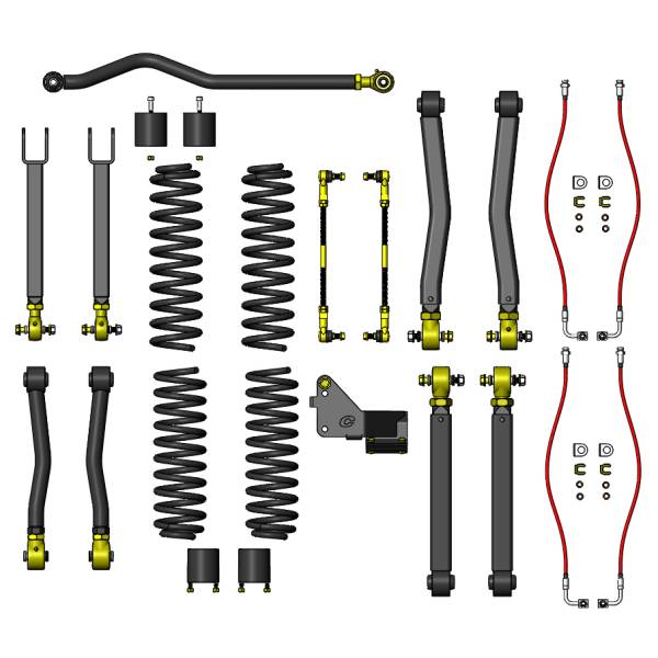 Clayton Off Road - Clayton Off Road Jeep Wrangler 3.5 Inch Premium Lift Kit 2007-2018 JK  - COR-2908030 - Image 1