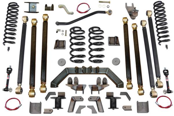 Clayton Off Road - Clayton Off Road Jeep Wrangler 5.5 Inch Pro Series 3 Link Long Arm Lift Kit W/Rear 5 Inch Stretch 1997-2006 TJ - COR-3605110 - Image 1