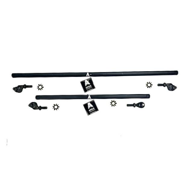 Apex Chassis - Apex Chassis Wrangler 1 Ton Steering Kit With Flip Black Aluminum For 07-18 Wrangler JK - KIT151-YesFlip - Image 1