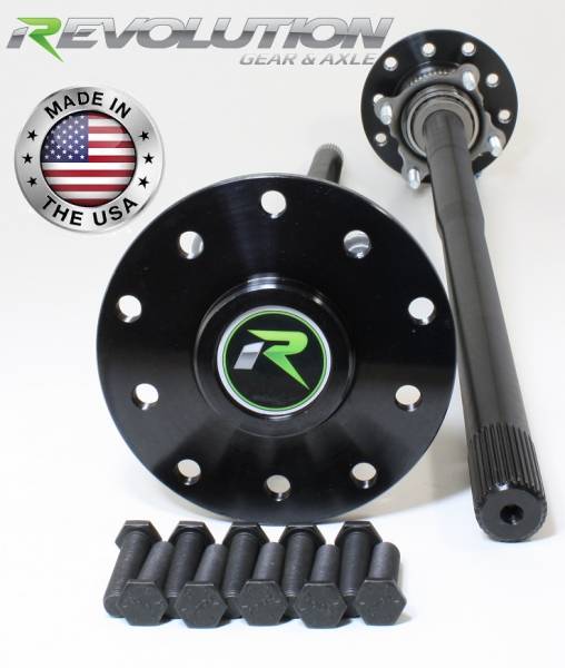 Revolution Gear and Axle - Revolution Gear and Axle Dana 44 4140 Chromoly US Made Rear Axle Kit 1997-06 Jeep TJ and LJ W/Drum Brakes 30 Spline - RAK44-2 - Image 1