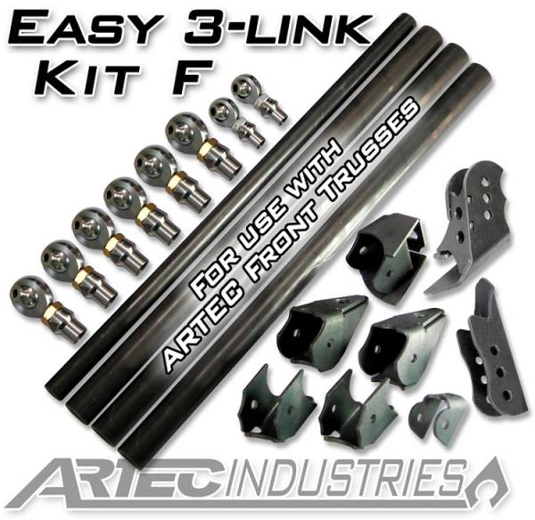 Artec Industries - Artec Industries Easy 3 Link Kit F for Artec Trusses No Tubing Outside Frame Dodge Front Driver Rear Passenger - LK0110 - Image 1