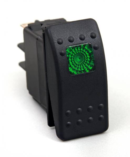 Daystar - Daystar Rocker Switch Green Light 20 AMP Single Pole Daystar - KU80012 - Image 1