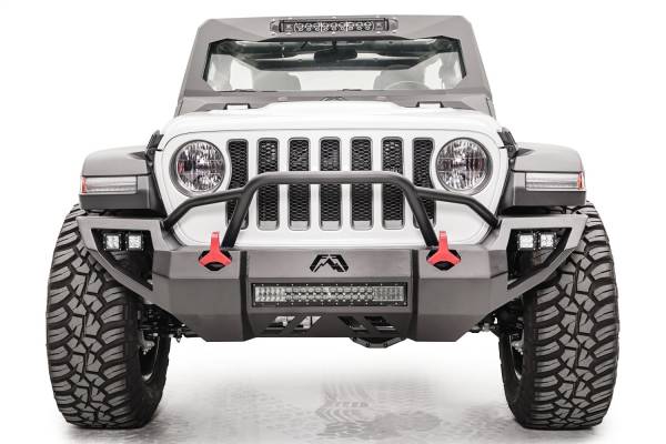 Fab Fours - Fab Fours Vengeance Front Bumper 11 Gauge Steel Construction Bare - JL18-D4652-B - Image 1