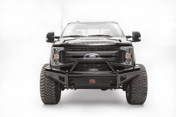 Fab Fours - Fab Fours Black Steel Front Ranch Bumper 2 Stage Black Powder Coated w/Pre-Runner Guard w/Tow Hook - FS17-S4162-1 - Image 1