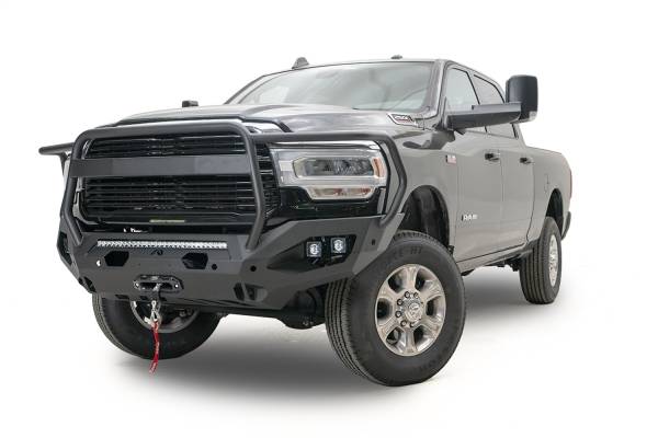 Fab Fours - Fab Fours Matrix Front Bumper w/Full Guard Plate Steel - DR19-X4450-1 - Image 1