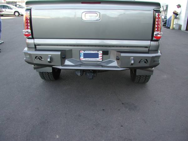 Fab Fours - Fab Fours Heavy Duty Rear Bumper 2 Stage Black Powder Coated Incl. 0.75 in. D-Ring Mount - CH99-W1250-1 - Image 1