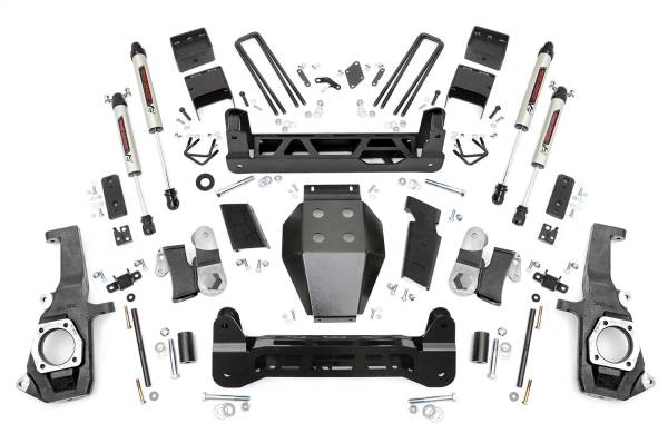 Rough Country - Rough Country Suspension Lift Kit 7.5 in. Lift w/V2 Monotube Shocks - 25370 - Image 1