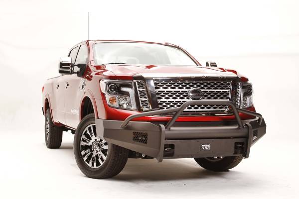 Fab Fours - Fab Fours Elite Front Bumper 2 Stage Black Powder Coated w/Pre-Runner Guard w/Tow Hook - NT16-R3762-1 - Image 1