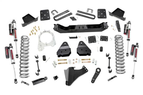 Rough Country - Rough Country Suspension Lift Kit 3.5 in. Radius Arm Drop Brackets Lifted Coil Springs Anti Wrap Rear Blocks Stabilizer Relocation Brackets Pitman Arm Includes N2.0 Series Shock - 55050 - Image 1