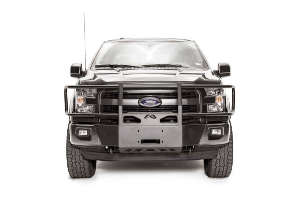 Fab Fours - Fab Fours Winch Mount 2 Stage Black Powder Coated w/Full Grill Guard - FF15-N3270-1 - Image 1