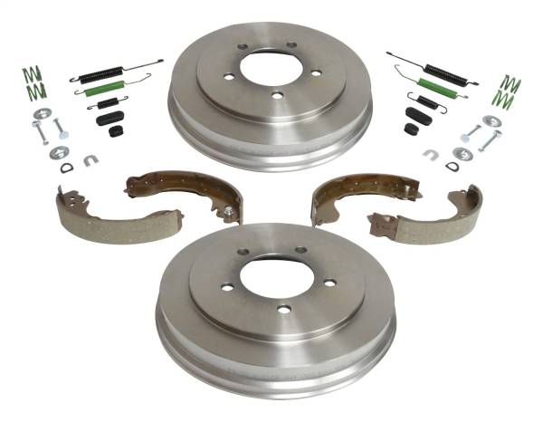 Crown Automotive Jeep Replacement - Crown Automotive Jeep Replacement Drum Brake Service Kit Rear Incl. Drums/Shoe Set/Hardware  -  5105617K - Image 1