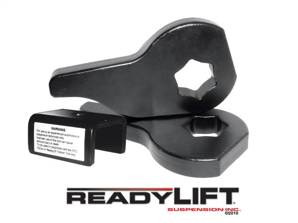 ReadyLift - ReadyLift Front Leveling Kit 2.25 in. Lift w/Forged Torsion Keys/All Hardware/Shock Extensions Black Finish Allows Up To 33 in. Tire - 66-1080 - Image 1