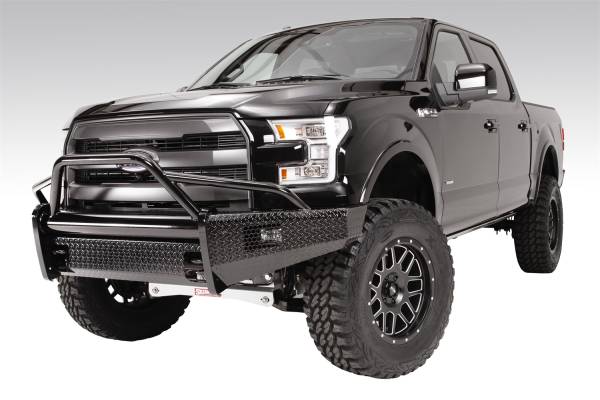 Fab Fours - Fab Fours Black Steel Front Ranch Bumper 2 Stage Black Powder Coated w/Pre-Runner Grill Guard Incl. Light Cut-Outs - FF09-K1962-1 - Image 1