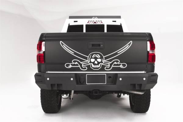 Fab Fours - Fab Fours Heavy Duty Rear Bumper Uncoated/Paintable w/Sensors [AWSL] - CS14-W3151-B - Image 1