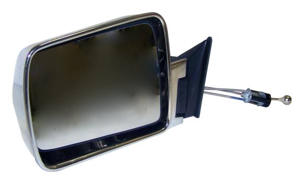 Crown Automotive Jeep Replacement - Crown Automotive Jeep Replacement Manual Remote Mirror Left Driver Side Chrome Foldaway  -  55034121 - Image 1