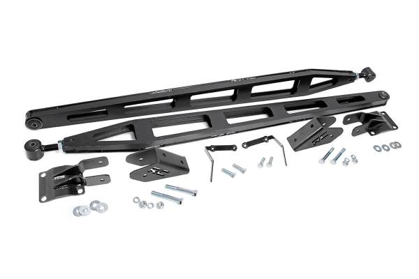 Rough Country - Rough Country Traction Bar Kit For Models w/0-7.5 in. Lift Incl. Traction Bars Axle Brackets Frame Brackets Hardware - 11001 - Image 1