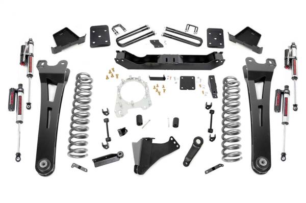 Rough Country - Rough Country Suspension Lift Kit w/Shock 6 in. Radius Arms 3.5 in. Diameter Axle Vertex Reservoir Shocks Factory Rear Overload Springs Includes Installation Instructions - 51250 - Image 1