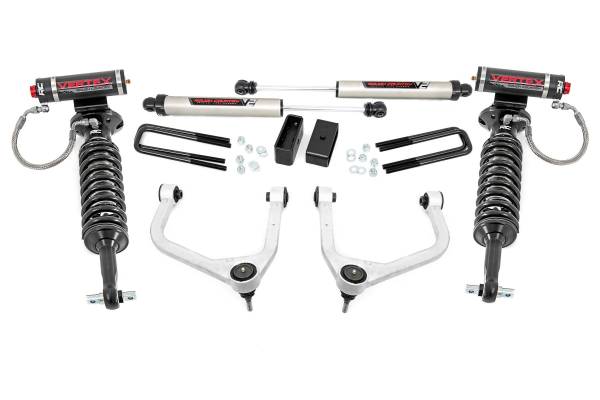 Rough Country - Rough Country Suspension Lift Kit w/Shocks 3.5 in. Lift Incl. Forged Upper Control Arms w/V2 Shocks - 29557 - Image 1