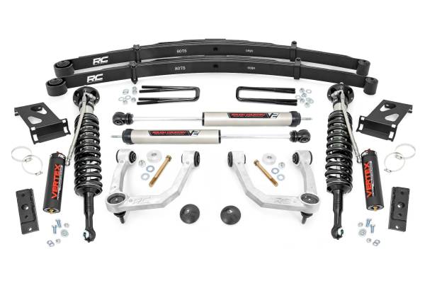 Rough Country - Rough Country Bolt-On Lift Kit w/Shocks 3.5 in. Lift w/Rear Leaf Springs Vertex And V2 - 74258 - Image 1