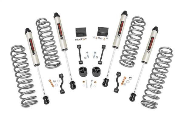 Rough Country - Rough Country Suspension Lift Kit w/Shocks 2.5 in. Lift Rubicon Incl. Coil Springs V2 Monotube Shocks - 66670 - Image 1