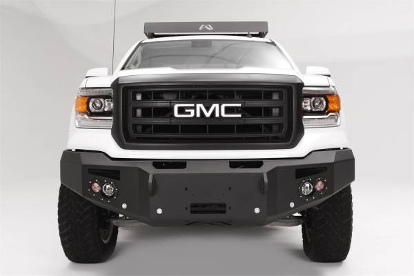 Fab Fours - Fab Fours Premium Heavy Duty Winch Front Bumper 2 Stage Black Powder Coated w/o Grill Guard w/Sensors - GS14-F3151-1 - Image 1