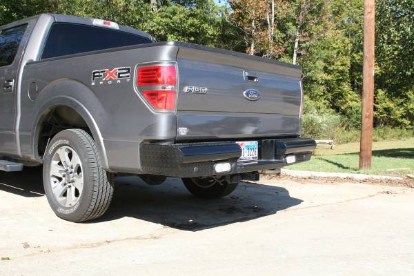 Fab Fours - Fab Fours Black Steel Ranch Rear Bumper 2 Stage Black Powder Coated - FF09-T1750-1 - Image 1