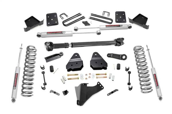 Rough Country - Rough Country Suspension Lift Kit w/Shocks 6 in. Lift Incl. Factory Rear Overload Springs 4 in. Axle Diameter Front Driveshaft N3 Shocks - 51721 - Image 1