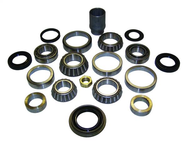 Crown Automotive Jeep Replacement - Crown Automotive Jeep Replacement Differential Master Overhaul Kit Rear Incl. Pinion nut/Slinger/Spacer/Seal/Pinion Bearings/Carrier Bearings/Axle Bearings/Seals/Ring For Use w/Dana 44  -  D44WJMASKIT - Image 1