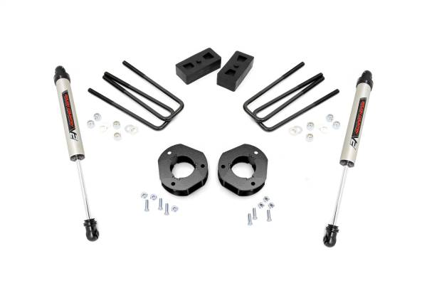 Rough Country - Rough Country Suspension Lift Kit w/Shocks 3.5 in. Lift Incl. Strut Spacers Rear V2 Monotube Shocks - 26870 - Image 1