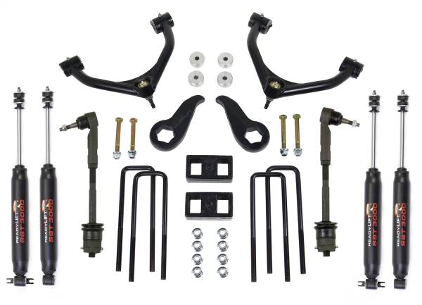 ReadyLift - ReadyLift SST® Lift Kit w/Shocks 4 in. Front/2 in. Rear Lift w/Tubular Upper Control Arms Incl. SST3000 Shocks - 69-3522 - Image 1