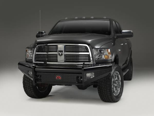 Fab Fours - Fab Fours Black Steel Front Ranch Bumper 2 Stage Black Powder Coated w/o Full Grill Guard Incl. Light Cut-Outs - DR10-S2961-1 - Image 1