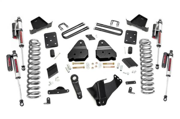 Rough Country - Rough Country Suspension Lift Kit 4.5 in. Lifted Coil Springs Radius Arm Drop Brackets U-Bolts Track Bar Drop Bracket Pitman Arm Includes Valved N3 Series Shocks - 56750 - Image 1