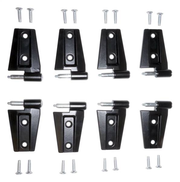 Crown Automotive Jeep Replacement - Crown Automotive Jeep Replacement Door Hinge Kit 8 Hinges And Hardware  -  55395384K8 - Image 1